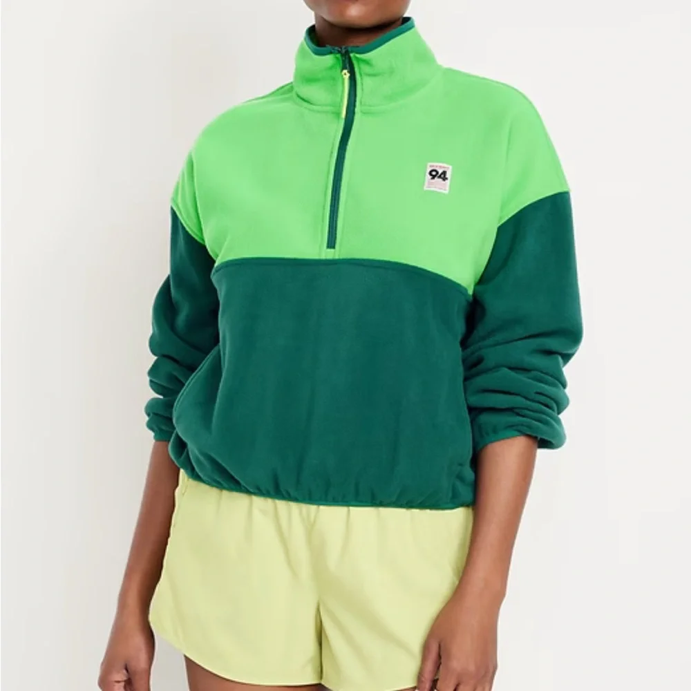 Old Navy Microfleece Cropped Half-Zip Sz.S - Picture 2 of 5